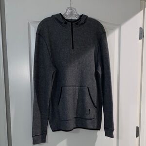 Men's Charcoal Zip-Up Sweater